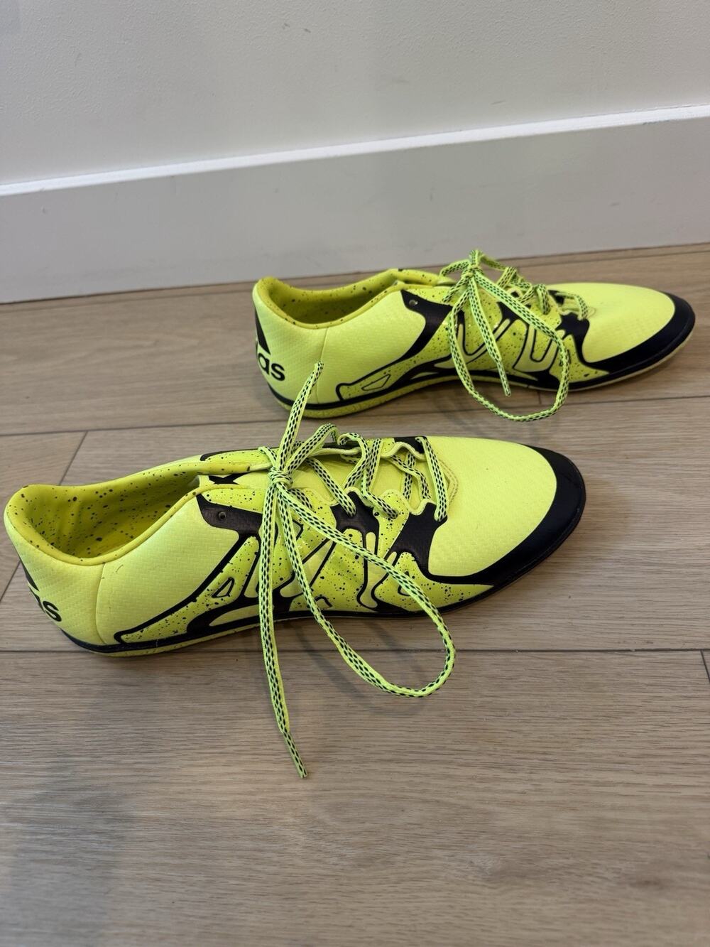 Adidas X 15.3 IN Men Indoor Soccer Shoes Colors Solar Yellow Core Black US 10